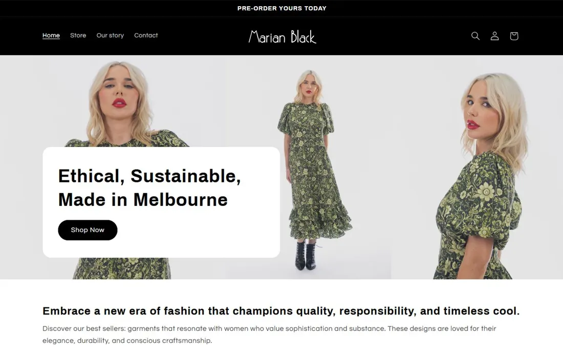 Home 32 Marian Black online store